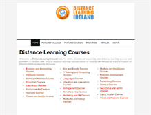 Tablet Screenshot of distancelearningireland.com